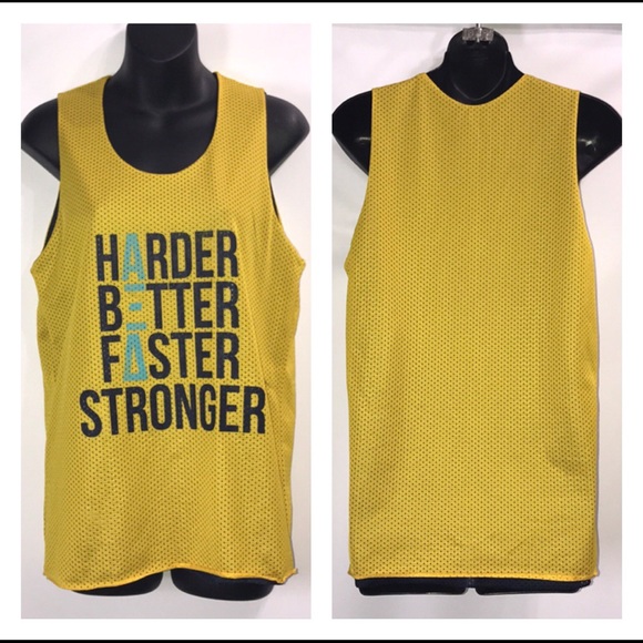 Reversible Harder Better Faster Stronger Tank Top - Picture 2 of 5